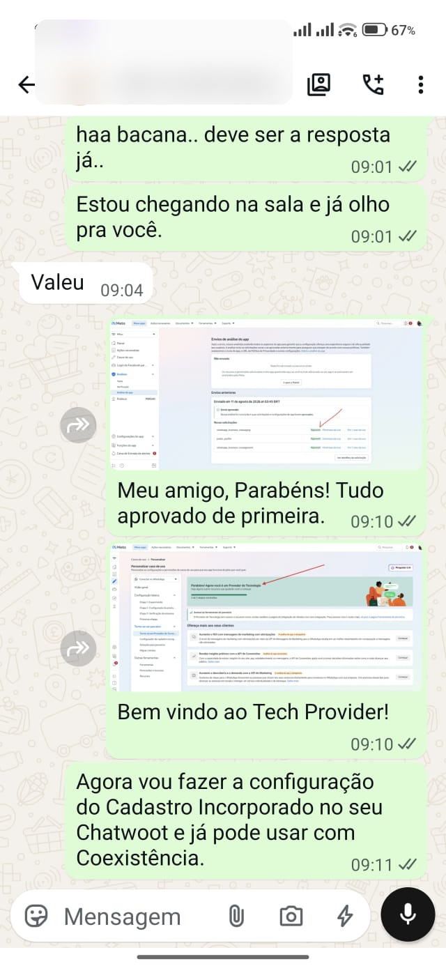 Tudo aprovado de primeira